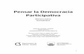 Pensar la Democracia Participativa - Alejandro Noboaalejandronoboa.uy/resources/files/others/librosypublica... · 2015-10-23 · Pensar la Democracia Participativa 6 Prólogo El libro