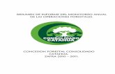 CONCESION FORESTAL CONSOLIDADO CATAHUA. ZAFRA …fsc.org.pe/blog/wp-content/uploads/2012/06/RESUMEN-INFORME-DE-MONITOREO-INTEGRAL...social, componente forestal económico y de cadena