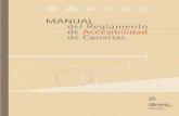 MANUAL - Sinpromi · del Reglamento de Accesibilidad de Canarias Ley 8/1995, de 6 de abril, de accesibilidad y supresión de barreras físicas y de la comunicación. Decreto 227/1997,