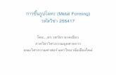 Subtle Swirl Template - Chiang Mai Universitypersonel.eng.cmu.ac.th/~wasawat/Metal Forming 1.pdf• เป นกระบวนการแปรร ป (deformation) ท เก ยวข