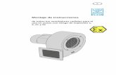 Montaje de instrucciones · Montaje de instrucciones de ventiladores radiales para zonas con riesgo de explosión de polvo 07/2019 KARL KLEIN Ventilatorenbau GmbH Página 8 E 1.4