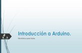 Introducción a Arduino. · En el caso de Arduino, se trabaja con una lógica de 0-5V. Suele tomar los valores como HIGH cuando son mayores a 1,5V. Algunos pines pueden utilizar la