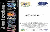 SOCIEDAD MEXICANA DE ASTROBIOLOGÍA A.C.soma.nucleares.unam.mx/home/images/rb/Memorias-VIIReunionSOMA-2010.pdf · Museo de Geología Dirección General de Divulgación de la Ciencia