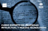 CURSO EXPERTO EN PROPIEDAD INTELECTUAL Y NUEVAS TECNOLOGÍAS - PONS Escuela de … · 2019-12-14 · El curso de experto en Propiedad Intelectual y Nuevas Tecnologías de PONS Escuela