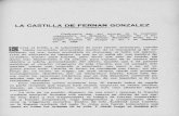 LA CASTILLA DE FERNAN GONZALEZ...LA CASTILLA DE FERNAN GONZALEZConferencia que, por encargo de la Comisión organizadora del Milenario de Castilla, dió el Ex-celentísimo Sr. Don