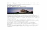 Quince joyas del prerrománico asturiano · 2016-07-26 · Quince joyas del prerrománico asturiano Se cumplen 30 años de la Declaración como Patrimonio de la Humanidad por la Unesco