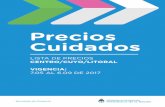 LISTA DE PRECIOS CENTRO/CUYO/LITORAL VIGENCIA: 7.05 AL 6 ...puntoapartesanluis.com.ar/wp-content/...precios-cuidados-para-San-Luis.pdf · Bizcochuelo Premezcla para Cocinar Vainilla