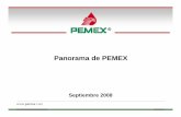 Panorama de PEMEXri.pemex.com/files/content/dcf_pemex_outlook_080923_e.pdf8 Desarrollo sustentable • Durante 2007 - 2012 PEMEX estima invertir US$7 MMM en su estrategia de desarrollo