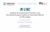 Análisis de Conexiones Sociales: una herramienta para ... · Análisis de Conexiones Sociales: una herramienta para evaluar el mercado laboral en Nicaragua 12 Mayo 2015 Managua,