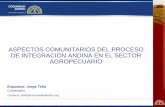 ASPECTOS COMUNITARIOS DEL PROCESO DE INTEGRACIÓN … · 2007-01-22 · SAFP: Aspectos operativos La Secretaría General de la Comunidad Andina anuncia cada año, antes del 15 de