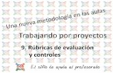 9. Rúbricas de evaluación y controles · Rúbricas de evaluación Una “matriz de evaluación” o “rúbrica” “es una tabla de doble entrada donde se describen criterios