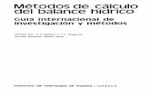 etodos de calculo balance hídricorthydrologie.org/BIB/Publ_UNESCO/SR_017_S_1981.pdf · etodos de calculo del balance hídricort Cuia internacional de investigación y métodos Editada