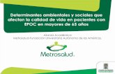 Determinantes ambientales y sociales que afectan …...Determinantes ambientales y sociales que afectan la calidad de vida en pacientes con EPOC en mayores de 65 años Alianza Académica