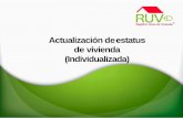Actualización deestatus de vivienda (Individualizada)portal.ruv.org.mx/sitioanterior/documents/ActualizacionE...Actualización de estatus de vivienda (Individualizada) Se podrá filtrar