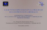 LAS JUNTAS ESPECIALES EN LA ORALIDAD DE LOS PROCESOS …salesboyoli.com/.../09/presentacion-juicios-orales-unam.pdf · 2018-09-10 · llamados juicios orales laborales; así como