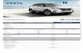 Ficha Tecnica Creta 21,5x28cm - Hyundai Colombia · Nombre Comercial - Las fotos pueden tener accesorios de versiones que no aplican para Colombia. - La garantía aplica para vehículos