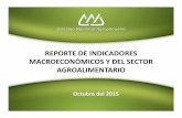 REPORTE DE INDICADORES MACROECONÓMICOS Y DEL SECTOR ... · El PIB de las Actividades Primarias para el segundo trimestre del 2015, registró un ... mangos, cebollas, productos de