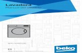 Lavadora - Bekodownload.beko.com/Download.UsageManualsBeko/UY/es_ES...• Coloque la lavadora sobre una superficie rígida, plana y nivelada. No la coloque encima de una alfombra con