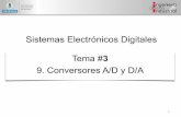 Sistemas Electrónicos Digitales Tema # 3 3.9. convertidores AD y DA.pdfanalógica con una tensión de referencia analógica y determina cuál es mayor, devolviendo un número de 1