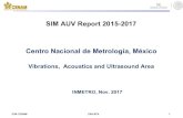 SIM AUV Report 2015-2017 Centro Nacional de Metrología, México · 2017-11-17 · DVA-CENAM DVA-SEV 1 SIM AUV Report 2015-2017 Centro Nacional de Metrología, México Vibrations,