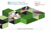 TERAPIA OCUPACIONAL - Playa Ancha University · Ocupación y Terapia Ocupacional Biofísica Módulo III de Práctica Profesional Módulo IV de Práctica Profesional Seminario de Título
