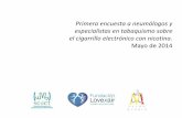 Primera encuesta a neumólogos y especialistas en tabaquismo …gestor.papsf.cat/_Adm3/upload/docs/ITEMDOC_2409.pdf · 2017-02-06 · • Son otra forma de fumar. No sabemos lo que