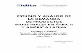Resúmen y Anexos - IDITS · Primeros países importadores de Maquinaria y Equipamiento de Transporte, Namibia Nigeria Total Minerales y Metales África Millones de Dólares % Millones