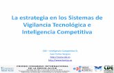 La estrategia en los Sistemas de Vigilancia Tecnológica e ...redue-alcue.org/primercongreso/documentos/presentaciones/panel3/4Juan... · CDE – Inteligencia Competitiva SL Consultoría,