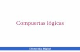 Compuertas lógicas - Alfaomegalibroweb.alfaomega.com.mx/book/685/free/ovas... · Electrónica Digital Compuertas lógicas Resumen de compuertas: AND la salida es alta cuando ambas