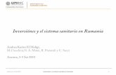 Andrea M.Ciaschini,N. A. Matei, R. Pretaroli y C. SocciObjetivos de la investigación: • Analizar las relaciones entre el sector “Salud” rumano y los sectores de las TIC. •