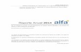 Reporte Anual 2014 29abr final - ALFA · A continuación se incluye un glosario con las definiciones de los principales términos y abreviaturas utilizados ... Para efectos de la