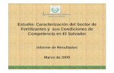 Estudio: Caracterización del Sector de Fertilizantes y …...Caracterización del sector: Regulaciones I • La regulación sectorial - Ley sobre el Control de Pesticidas, Fertilizantes