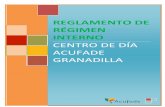 REGLAMENTO DE RÉGIMEN INTERNO · 2017-06-16 · Centro de Día Acufade Granadilla Reglamento de Régimen Interno 24/04/2015 revisión 02 Ley 3/1996, de 11 de julio, de participación