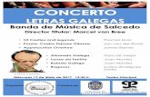 Banda de Música de Salcedo - Pazo da Cultura de Pontevedra Letras Galegas 2017.pdf · 2018-01-10 · Martes 17 de Maio de 2016 20:00 h. Pazo da Cultura de Pontevedra organiza Colaboran