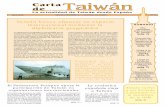 Taiwán busca afianzar su espacio internacional mediante la ... · pragmática, Taiwán busca participar en aque llos organismos que considera más beneficio sos y esenciales para