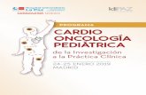 de la Investigación a la Práctica Clínica PROGRAMA 2 PÚBLICO AL QUE VA DIRIGIDO: • Profesionales sanitarios especializados en cardiología pediátrica, hematología infantil