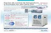 Equipo de control de temperatura Nuevo y humedad del aire.Serie … · 2017-05-24 · Control de temperatura (Calefactor) Opción de filtro integrado∗2 Equipo de control de temperatura