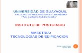 UNIVERSIDAD DE GUAYAQUIL - UGrepositorio.ug.edu.ec/bitstream/redug/11462/2/PRESENTACION TESIS... · provenientes de mamposterías de bloques de concreto, ladrillos, así como de elementos