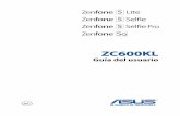 ZC600KL - Asusdlcdnet.asus.com/pub/ASUS/ZenFone/ZC600KL/S13372_ZC600KL_EM_WEB.pdf · Extreme las precauciones cuando manipule una tarjeta nano-SIM y de memoria. ASUS no asume ninguna