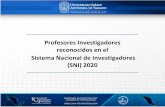 Profesores Investigadores reconocidos en el Sistema ...archivos.ujat.mx/2020/investigacion/actualizacion/profesores/1. Profesores... · 22 Víctor Castellanos Vargas Ciencias Básicas