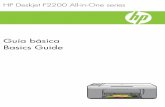 Guía básica Basics Guide - hp.com · el cristal desde su equipo o desde HP All-in-O ne. Para utilizar las funciones de escaneo, HP All-in-One y el equipo deben estar conectados