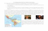 La independencia de las colonias americanasjuri.altervista.org/.../2012/04/independencia-colonias.pdf · 2012-05-30 · La independencia de las colonias americanas En el siglo XIX