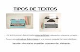 TIPOS DE TEXTOSliteroltura.es/sites/default/files/Apuntes textos expositivos. 4º ESO.pdf · Organización deductiva: la tesis aparece al principio del texto (de lo generala lo particular):