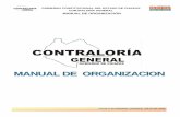 MANUAL DE ORGANIZACIONordenjuridico.gob.mx/Estatal/CHIAPAS/Manuales/CHIAMAN19.pdf · MANUAL DE ORGANIZACIÓN GOBIERNO CONSTITUCIONAL DEL ESTADO DE CHIAPAS CONTRALORÍA GENERAL ANTECEDENTES