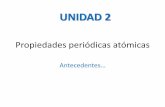 Propiedades periódicas atómicasdepa.fquim.unam.mx/amyd/archivero/propiedadesPeriodicasAtomicas_30275.pdf · CARGA NUCLEAR EFECTIVA (Z ef) •Carga positiva neta que experimenta