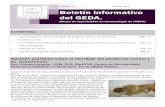 Nombre del trabajo Boletín informativo del GEDA. · En cuanto al diagnóstico de los piodermas, se aconseja al lector dirigirse a las lecturas recomendadas al fi-nal de este artículo.