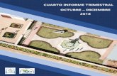 CUARTO INFORME TRIMESTRAL OCTUBRE – DICIEMBRE 2018 · 3PCA18-10/04 realizado con la Comisión Nacional de Pueblos Indígenas (CDI) correspondiente ... - Curso-taller sobre reforestación