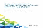 configuración Guía de instalación y de VMware Horizon ... · Requisitos del sistema para dispositivos con Windows 10 6 Requisitos de la autenticación de Windows Hello 7 Preparar