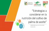 Presentación de PowerPoint · Conferencista: Ing. Juan Carlos Sánchez Octubre 2019. Introducción Los cultivos de palma de aceite presentan una alta variabilidad por diferentes