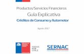 Créditos de Consumo y Automotor...Gobierno de Chile Guía explicativa del crédito de consumo y automotor La presente guía del crédito automotor, tiene por objetivos, brindarle
